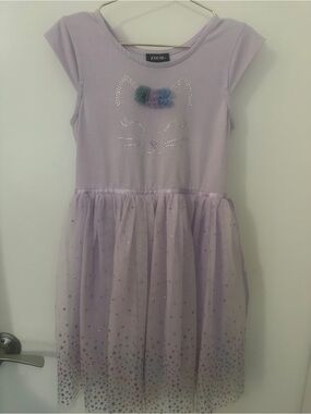 Zunie Lavender Cat Tulle Party Dress Nordstrom Size 6X